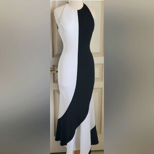 Betsy & Adam Black & White Bodycon Evening Gown, NEVER WORN! 3/4